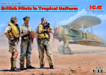 British Pilots in tropical uniform (1939-1943) (3 figures)