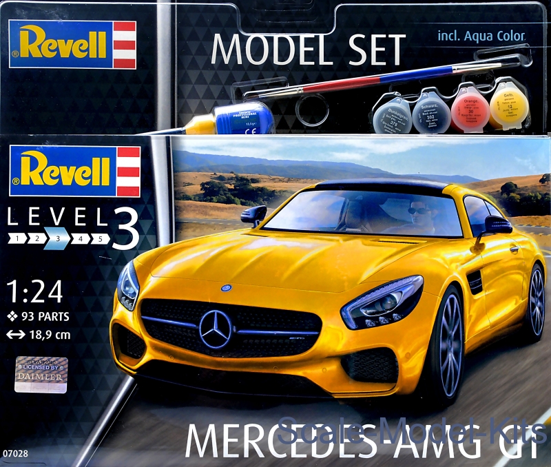 Revell 07028: Car scale model kit 1/24 scale - Mercedes Benz AMG GT (ref.  REV07028)