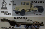 ZZ12002 MAZ-200V with trailer MAZ-5203